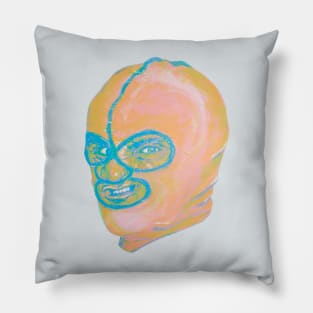 Masked Man original painting by Grip Grand wrestling mask Pillow