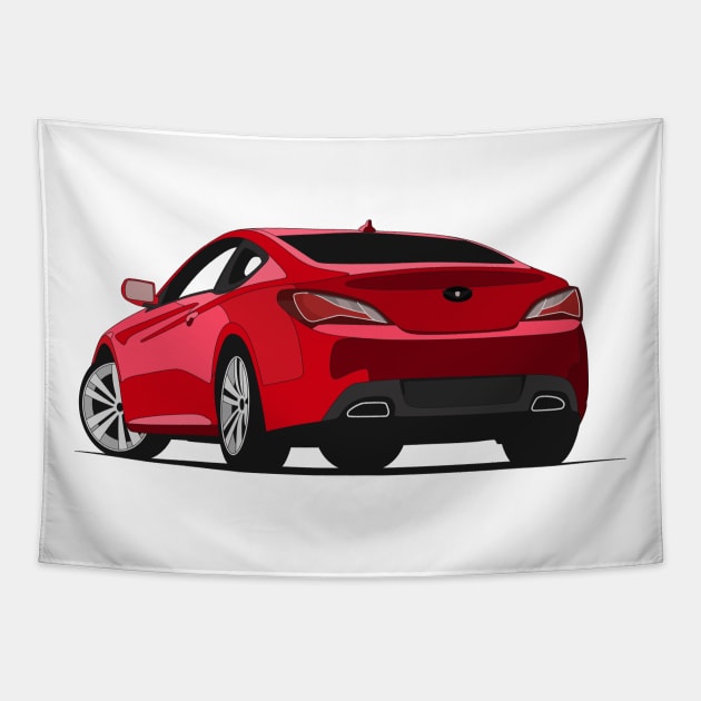 Hyundai Genesis Coupe Tapestry by TheArchitectsGarage