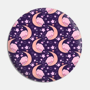 Moon Pig Pattern Pin