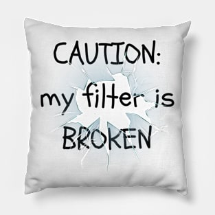 My Filter is Broken Pillow