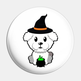 Cute furry dog is a witch Pin