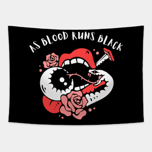 AS BLOOD RUNS BLACK BAND Tapestry