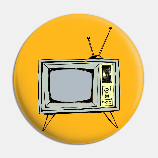 1970's Saturday Morning TV T-Shirt Pin by callingtomorrow