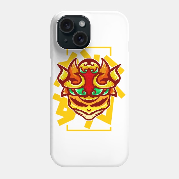 ANIMAL TRIBE yellow style illustrations Phone Case by Aldyz