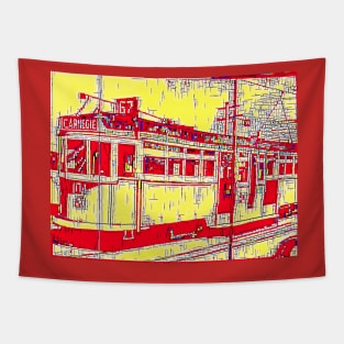 Summer Tram Tapestry