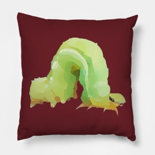 Inchworm Caterpillar Green Pillow