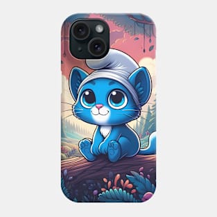 Smurf Cat Blue T-Shirt Hoodie Sticker Tote Mug etc. Phone Case