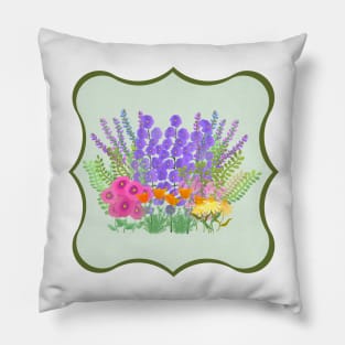 English Garden Stripes Pillow