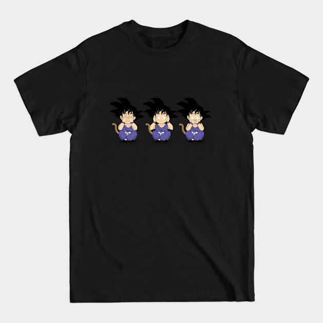 Discover Three Saiyan Monkeys - Dragon Ball Z - T-Shirt