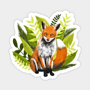 Fox Among the Leaves Magnet