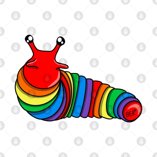 LGBTQ+ Rainbow Pride Fidget Slug by SentABearToSpace 