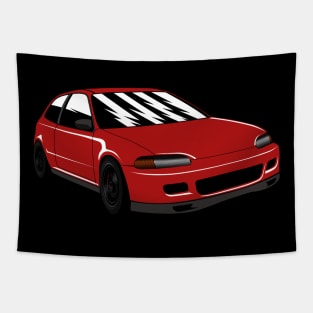 Red Civic EG6 Tapestry