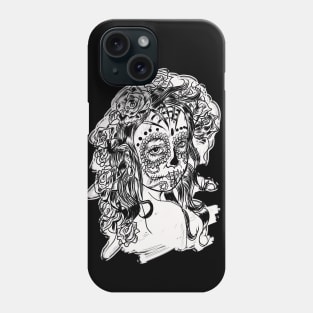 Sugar Skull - Day of The Dead Cartoon Girl Phone Case