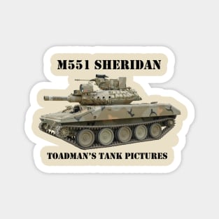 M551 Sheridan blk_txt1 Magnet