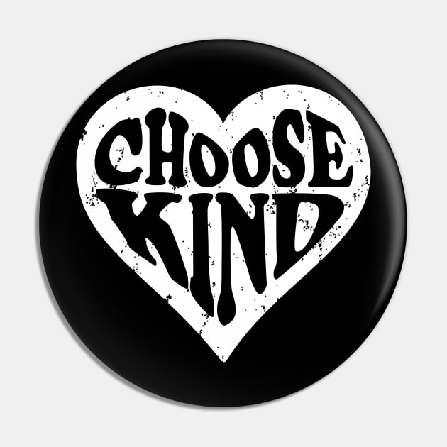 Choose Kind  - Anti-Bullying - Heart Rainbow Pin by Sun68