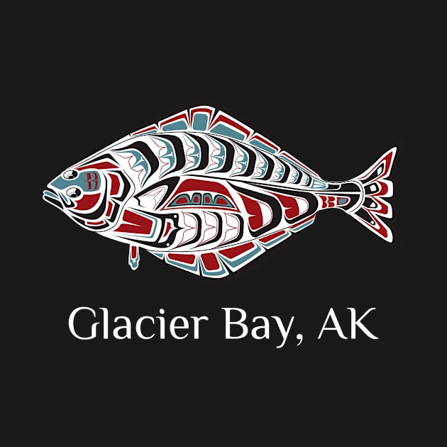 Glacier Bay, Alaska Halibut Northwest Native American Tribal Gift by twizzler3b