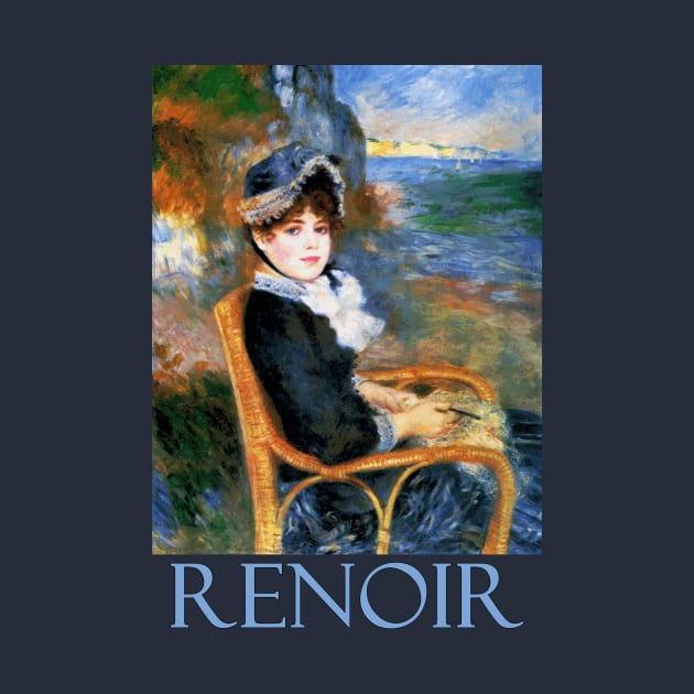 By the Seashore by Pierre-Auguste Renoir by Naves