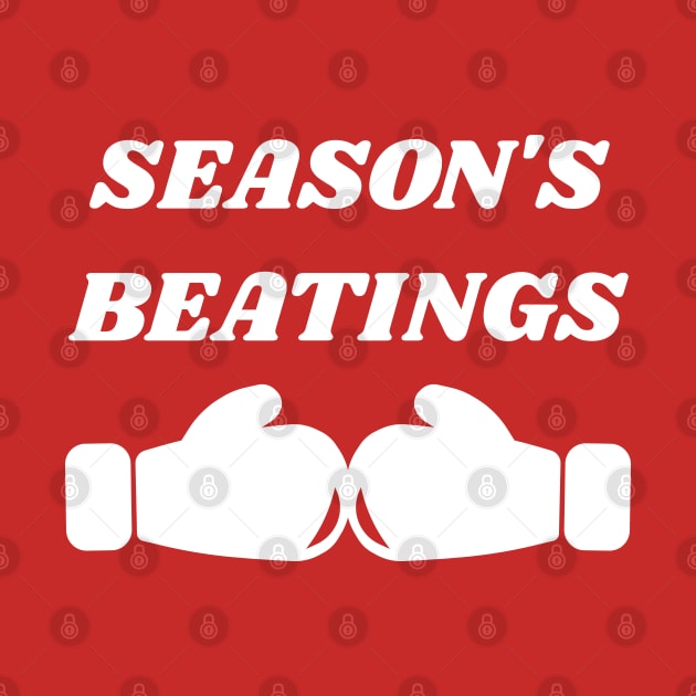 Season's Beatings Christmas Boxing Joke by GregFromThePeg