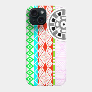 mexican mayan pattern ecopop in boho style Phone Case