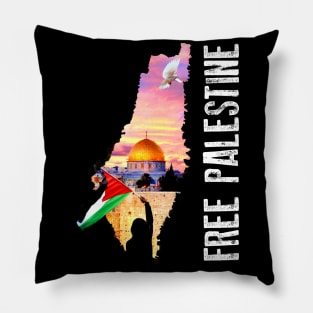 Free Palestine Pillow