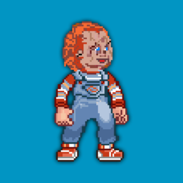 Chucky low-res pixelart - Childs Play - T-Shirt | TeePublic