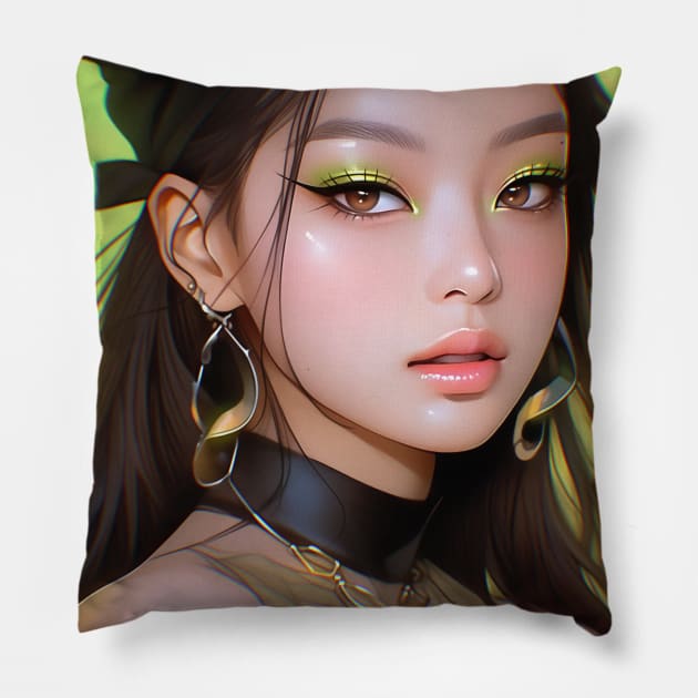 Jen manga ver Pillow by EllenDrawings