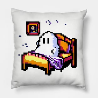 Funny Ghost in Bed Pillow