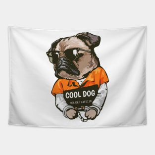 Cool Prisoner Pug Tapestry