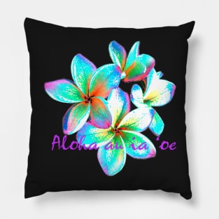 I love you in Hawaiian,  Hawaiian Flower Pillow