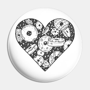 Donut Heart Pin