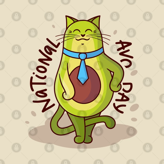 National avo day cat by Mako Design 