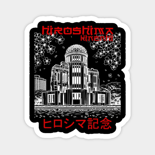 memorial hiroshima kinenhi Magnet by nrwahid