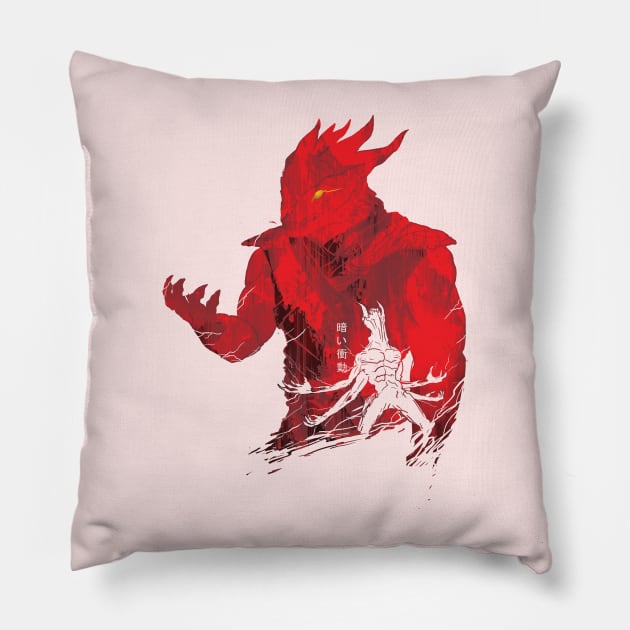 A Dark Impulse:Durge BG3 Pillow by Vertei