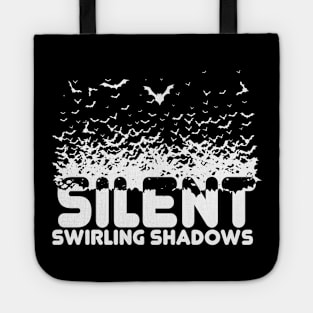 bats swarm Gift Halloween Cool Bats Silent Shadows Tote