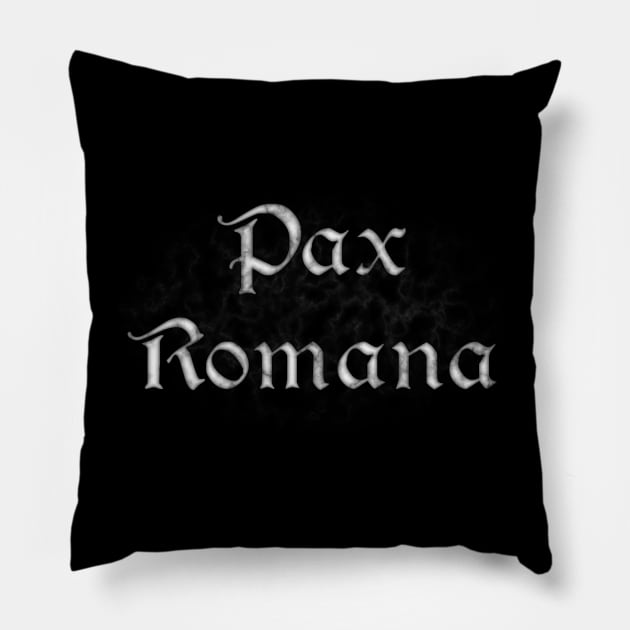 Pax Romana in White Marble Pillow by SolarCross