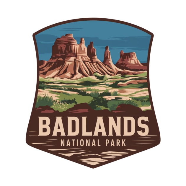 Badlands National Park Emblem by Perspektiva