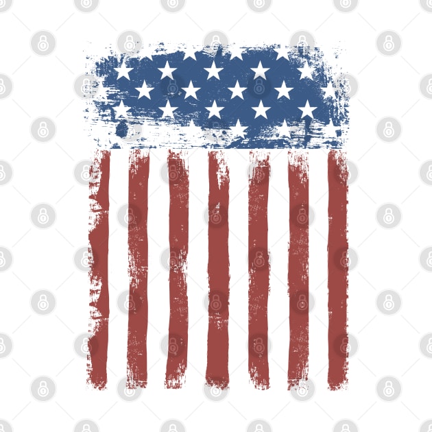 USA American retro vintage grunge flag by PunkPolicy