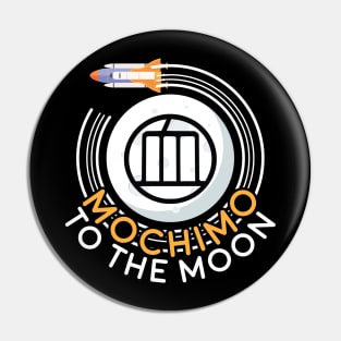 Mochimo to the Moon Rocket Pin