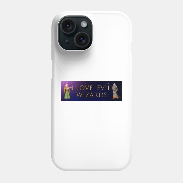 I love evil wizards, Wizard funny bumper Phone Case by yass-art