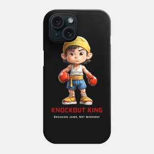 Cartoon Boxing Kickboxing Muay Thai Male Fighter Phone Case