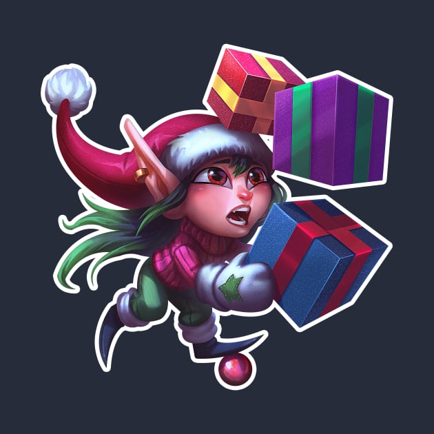 clumsy christmas elf by JoaoVagner