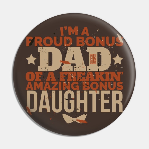 VINTAGE FUNNY PROUD BONUS DAD DAUGHTER FATHER'S DAY Pin by porcodiseno