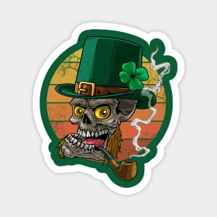 Irish Skeleton Leprechaun St Patrick's Day Magnet