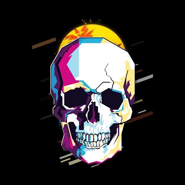 Skull retro80s by Sakent