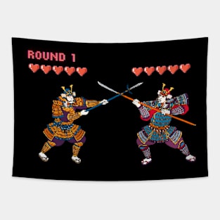 Pixel samurai fight game Tapestry