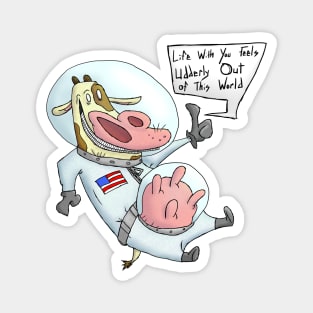 Space Cow Magnet