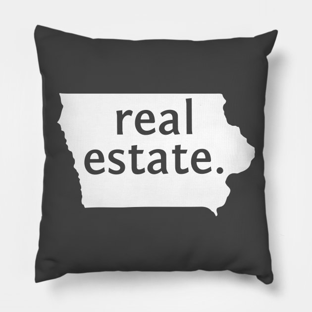 Iowa State Real Estate T-Shirt Pillow by Proven By Ruben