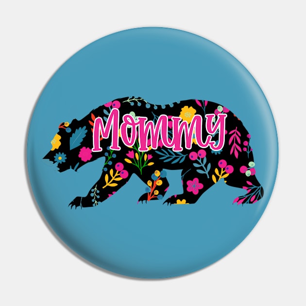 Mommy Floral Pin by Alvd Design