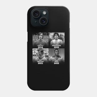 legends football Cruyff / Maradona / Muller / Pele Phone Case