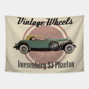 Vintage Wheels - Duesenberg SJ Phaeton Tapestry